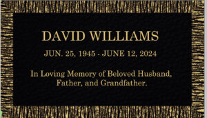 28inch × 16inch Standard Bronze Grave Marker – Flat Cemetery Memorial Plaque