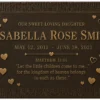 28inch × 16inch Bronze Grave Headstone – Flat Memorial Plaque for Cemetery Marker